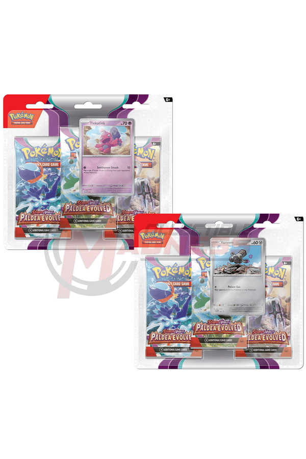 Pokemon - TCG - Paldea Evolved Three Pack Booster Blister - Collectible Madness