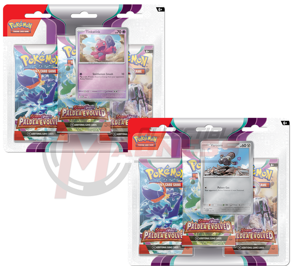 Pokemon - TCG - Paldea Evolved Three Pack Booster Blister - Collectible Madness