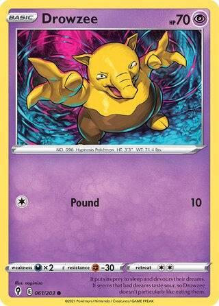 061/203 Drowzee - Common Reverse Holo - Collectible Madness
