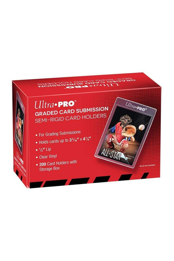 UTLRA PRO CARD SLEEVE - Semi Rigid 1/2" Lip Tall Sleeves (200ct) - Collectible Madness