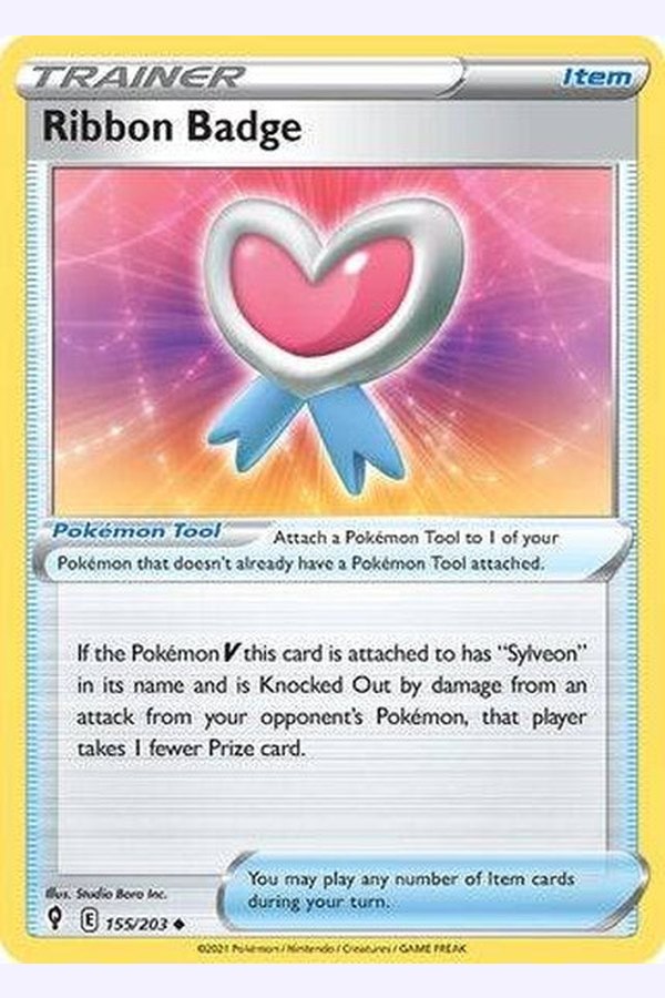 155/203 Ribbon Badge - Uncommon Reverse Holo - Collectible Madness