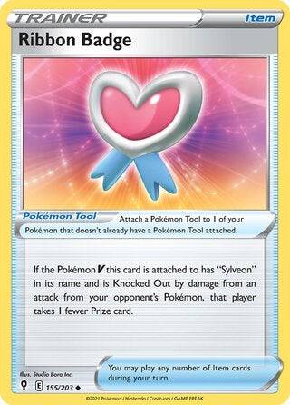 155/203 Ribbon Badge - Uncommon Reverse Holo - Collectible Madness