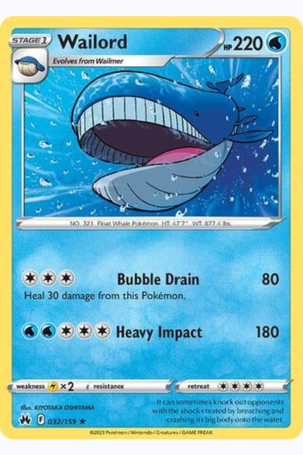 032/159 Wailord - Rare