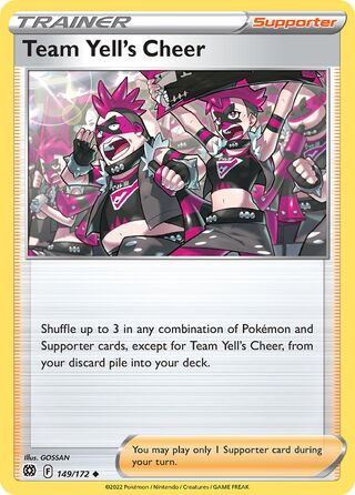 149/172 Team Yell's Cheer - Uncommon - Collectible Madness