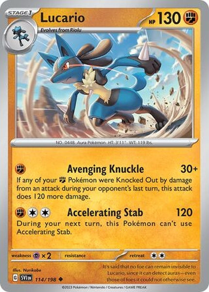 114/198 Lucario - Uncommon