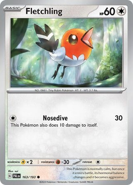 163/193 Fletchling - Common Reverse Holo