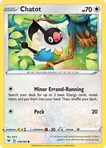 139/185 Chatot - Common - Collectible Madness