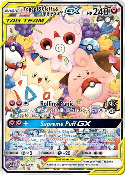 143a/236 Togepi & Cleffa & Igglybuff-GX - Rare Holo GX - Collectible Madness