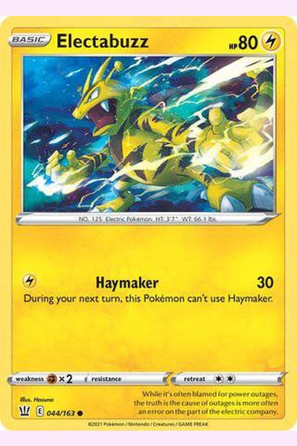 044/163 Electabuzz - Common - Collectible Madness