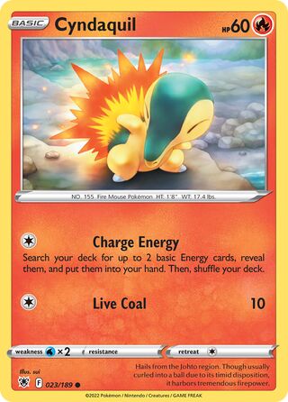 023/189 Cyndaquil - Common - Collectible Madness