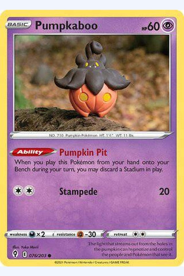 076/203 Pumpkaboo - Common - Collectible Madness