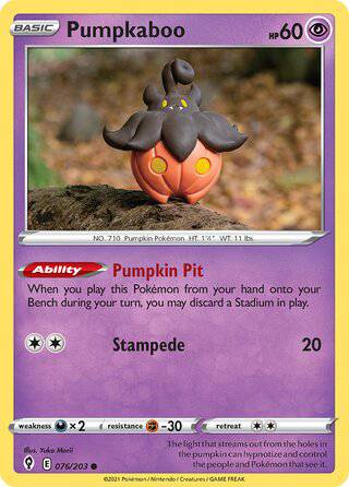076/203 Pumpkaboo - Common - Collectible Madness