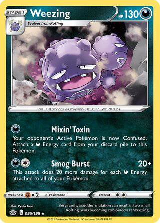 095/198 Weezing - Rare - Collectible Madness
