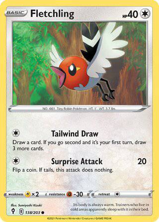 138/203 Fletchling - Common - Collectible Madness