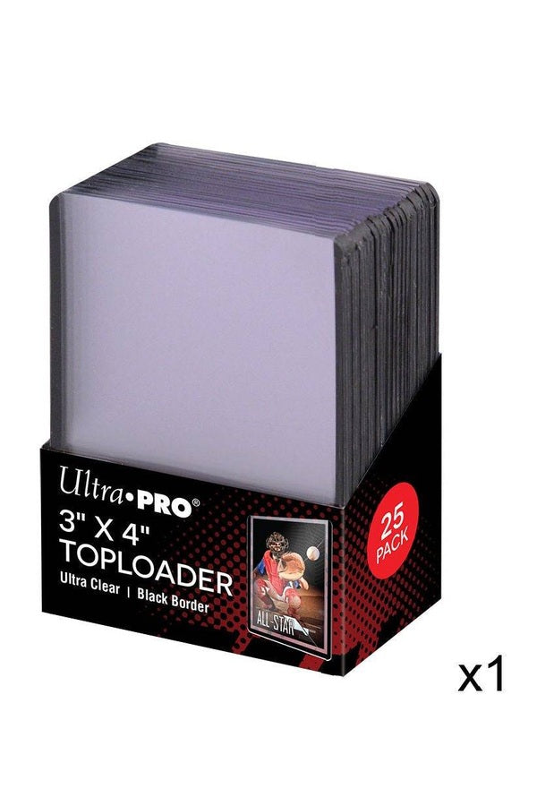 ULTRA PRO Top Loader - 3 x 4" 35pt - Black Border - Collectible Madness