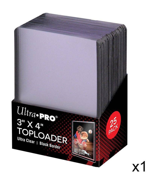 ULTRA PRO Top Loader - 3 x 4" 35pt - Black Border - Collectible Madness