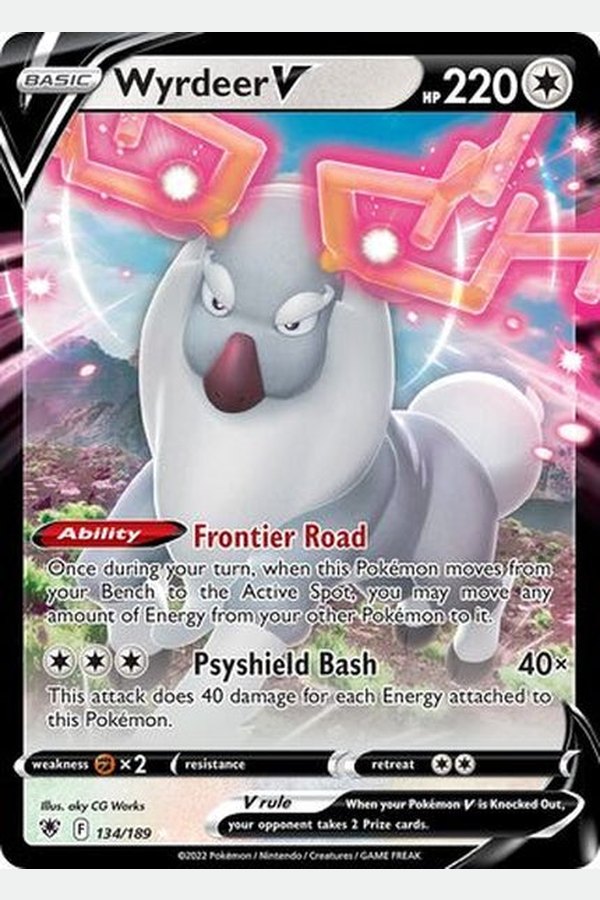 134/189 Wyrdeer V - Rare Holo V - Collectible Madness