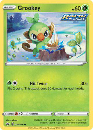 016/198 Grookey - Common - Collectible Madness