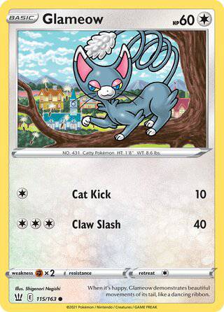 115/163 Glameow - Common - Collectible Madness