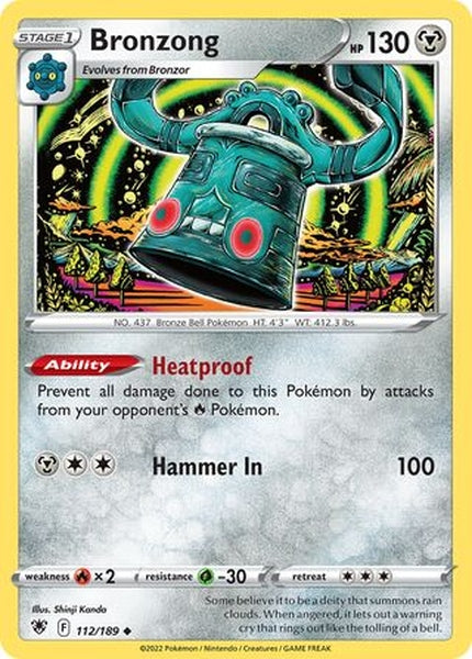 112/189 Bronzong - Uncommon - Collectible Madness