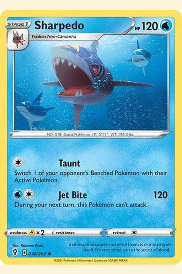036/203 Sharpedo - Rare - Collectible Madness