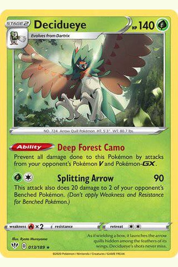 013/189 Decidueye - Rare Holo - Collectible Madness
