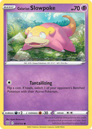 054/163 Galarian Slowpoke - Common - Collectible Madness