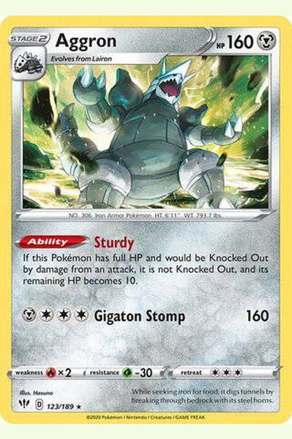 123/189 Aggron - Rare Holo - Collectible Madness