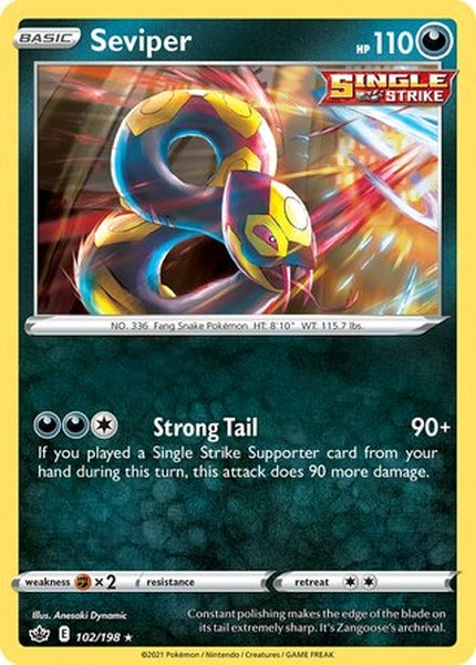 102/198 Seviper - Rare - Collectible Madness