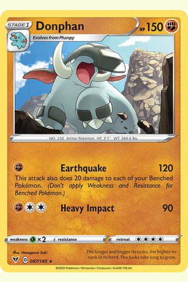 087/185 Donphan - Rare - Collectible Madness