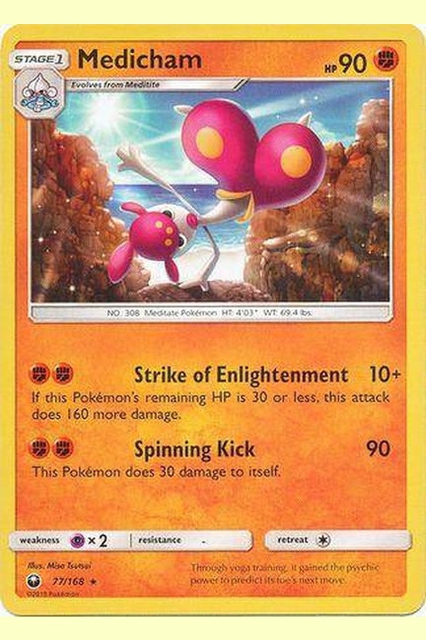 077 / 168 Medicham - Rare - Collectible Madness