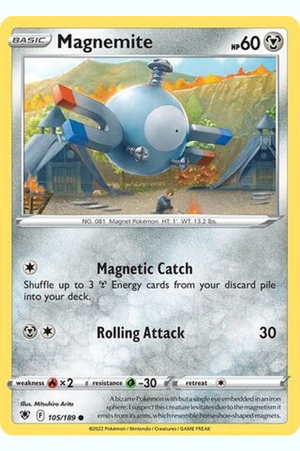 105/189 Magnemite - Common Reverse Holo - Collectible Madness