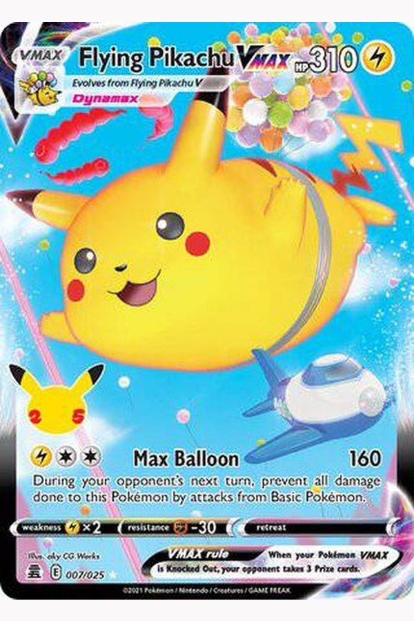 007/025 Flying Pikachu VMAX - Rare Holo - Collectible Madness