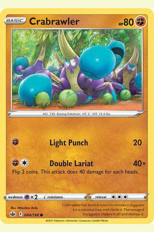 084/198 Crabrawler - Common - Collectible Madness