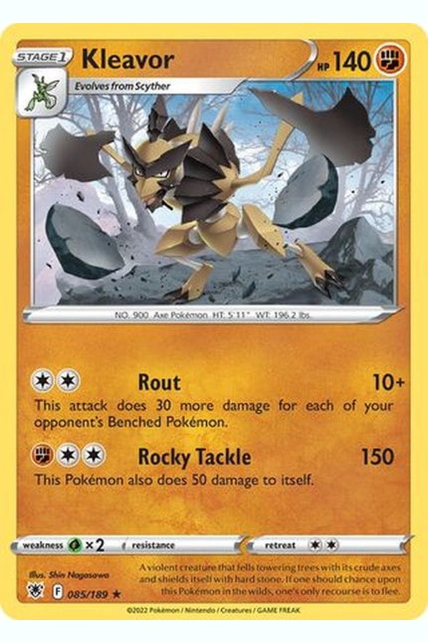 085/189 Kleavor - Rare Reverse Holo - Collectible Madness