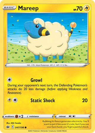 047/198 Mareep - Common - Collectible Madness