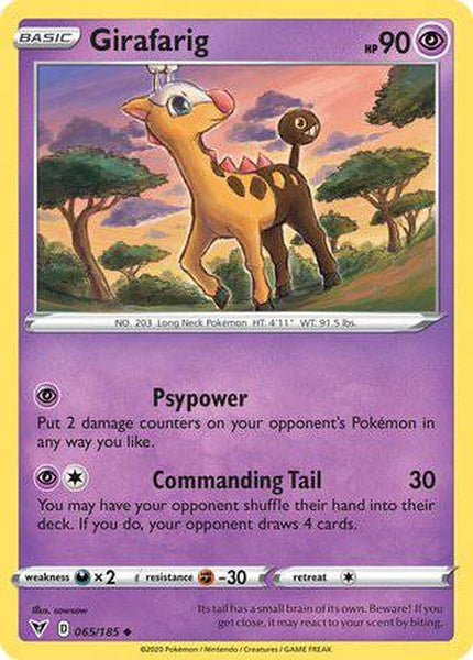 065/185 Girafarig - Uncommon - Collectible Madness