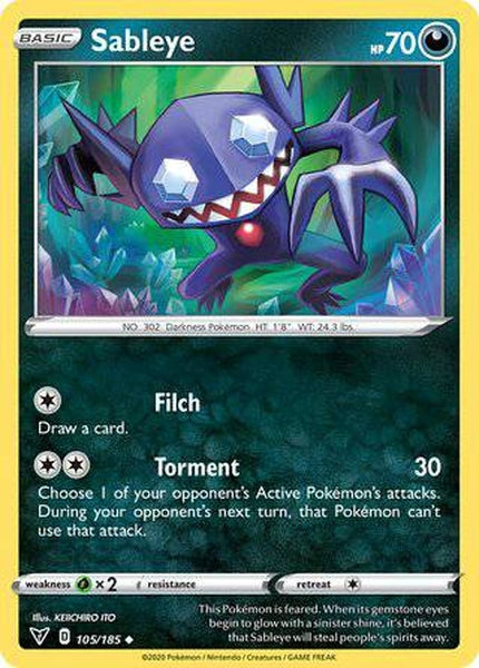 105/185 Sableye - Uncommon - Collectible Madness