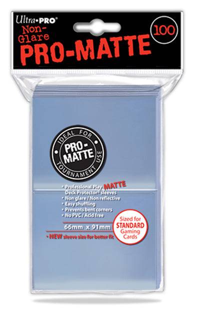 ULTRA PRO Deck Protector - Pro-Matte 100ct Clear - Collectible Madness
