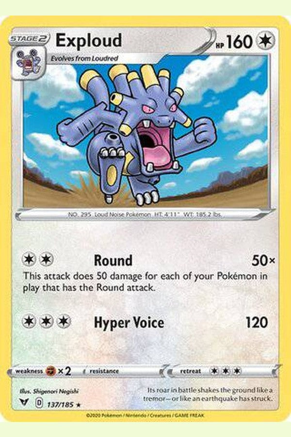 137/185 Exploud - Rare - Collectible Madness