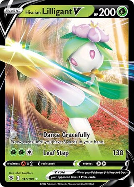 017/189 Hisuian Lilligant V - Rare Holo V - Collectible Madness