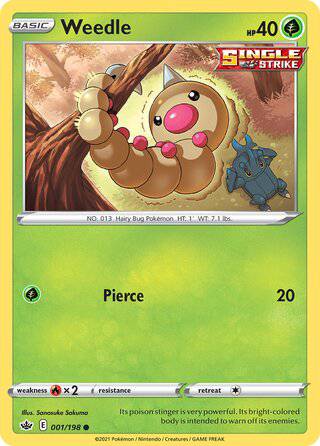 001/198 Weedle - Common - Collectible Madness