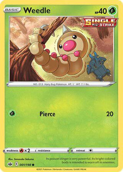 001/198 Weedle - Common - Collectible Madness