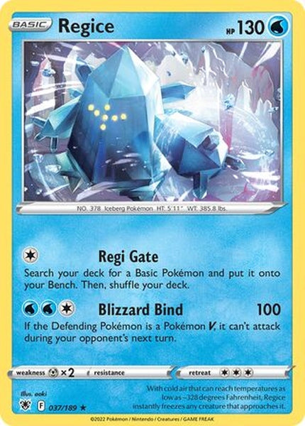 037/189 Regice - Rare - Collectible Madness