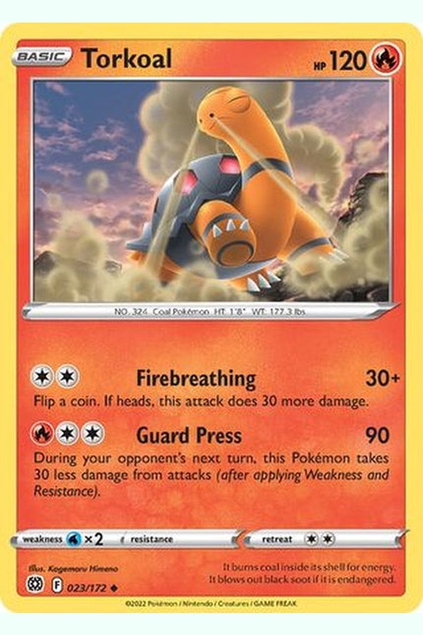 023/172 Torkoal - Uncommon Reverse Holo - Collectible Madness