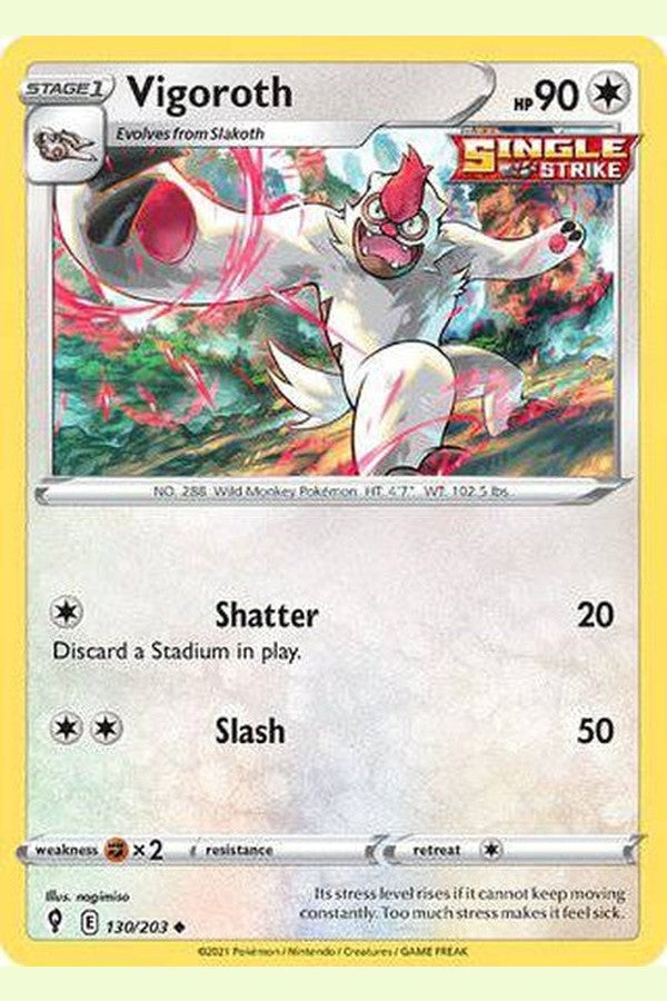 130/203 Vigoroth - Uncommon - Collectible Madness