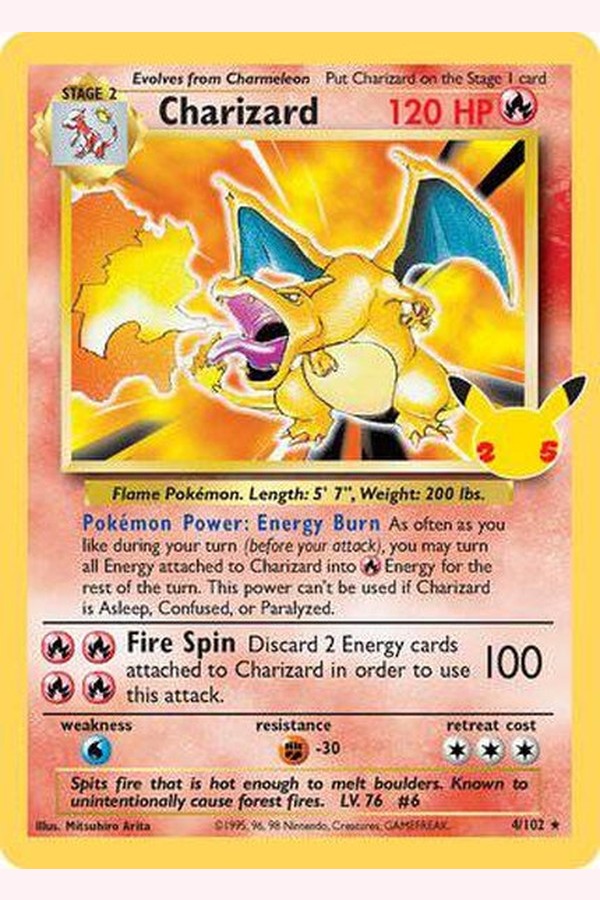 4/102 Charizard - Rare Holo - Collectible Madness
