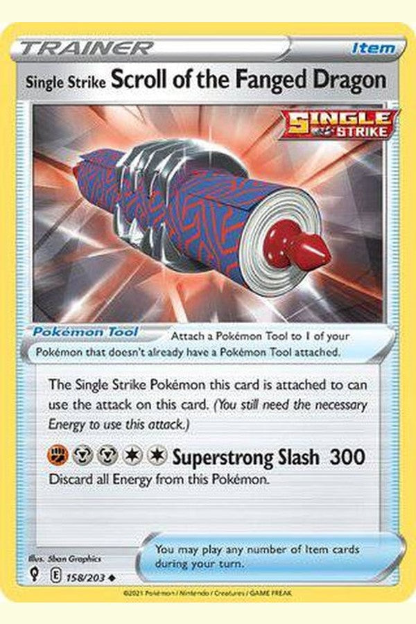 158/203 Single Strike Scroll of the Fanged Dragon - Uncommon - Collectible Madness