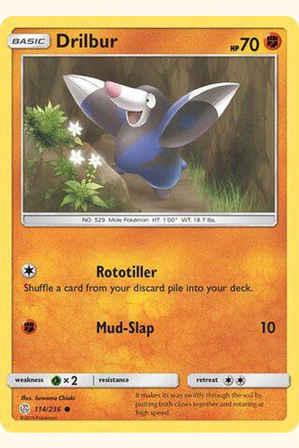 114/236 Drilbur - Common - Collectible Madness
