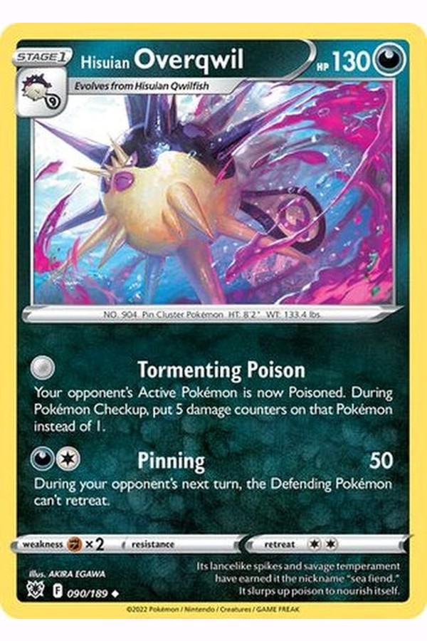 090/189 Hisuian Overqwil - Uncommon - Collectible Madness